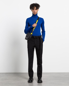 Off-White Black wool trousers OMCA214F22FAB002