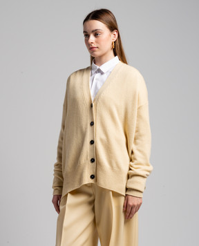 Jil Sander Yellow cashmere cardigan J02HP0009J13206