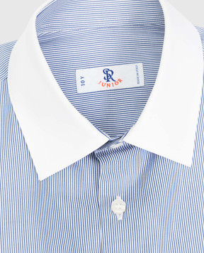 Stefano Ricci Children's blue striped shirt YC002316LJ1617