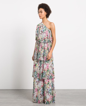 Max Mara Pleated dress Rally in floral print RALLY