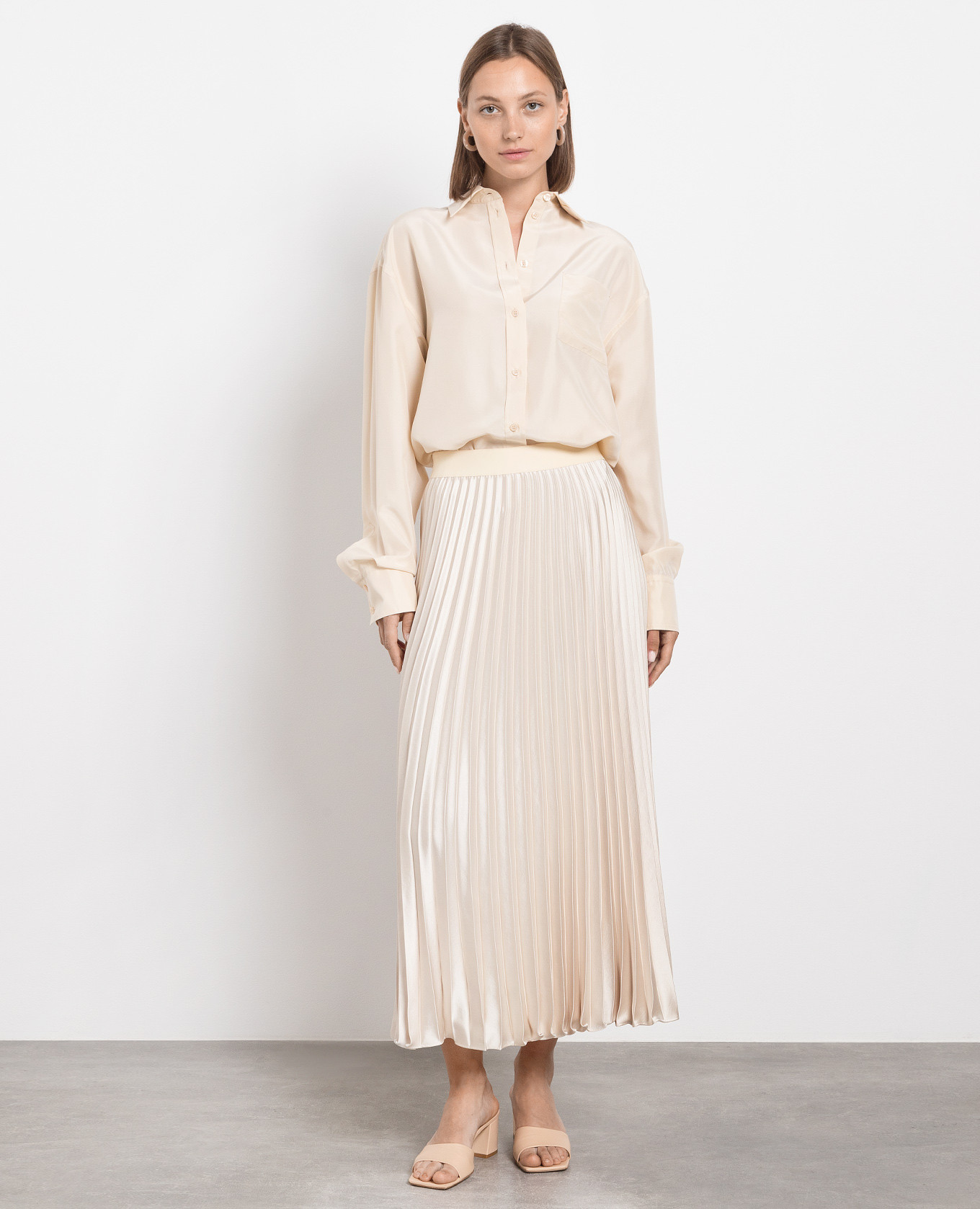 Beige silk shirt Max Mara Sportmax 2
