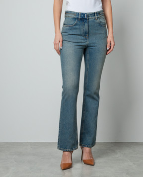 Givenchy Blue flared jeans with chains BW51145Y9N