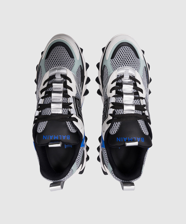 Balmain - B-east PB combo sneakers with logo BM0VI350TTMB - shop 
