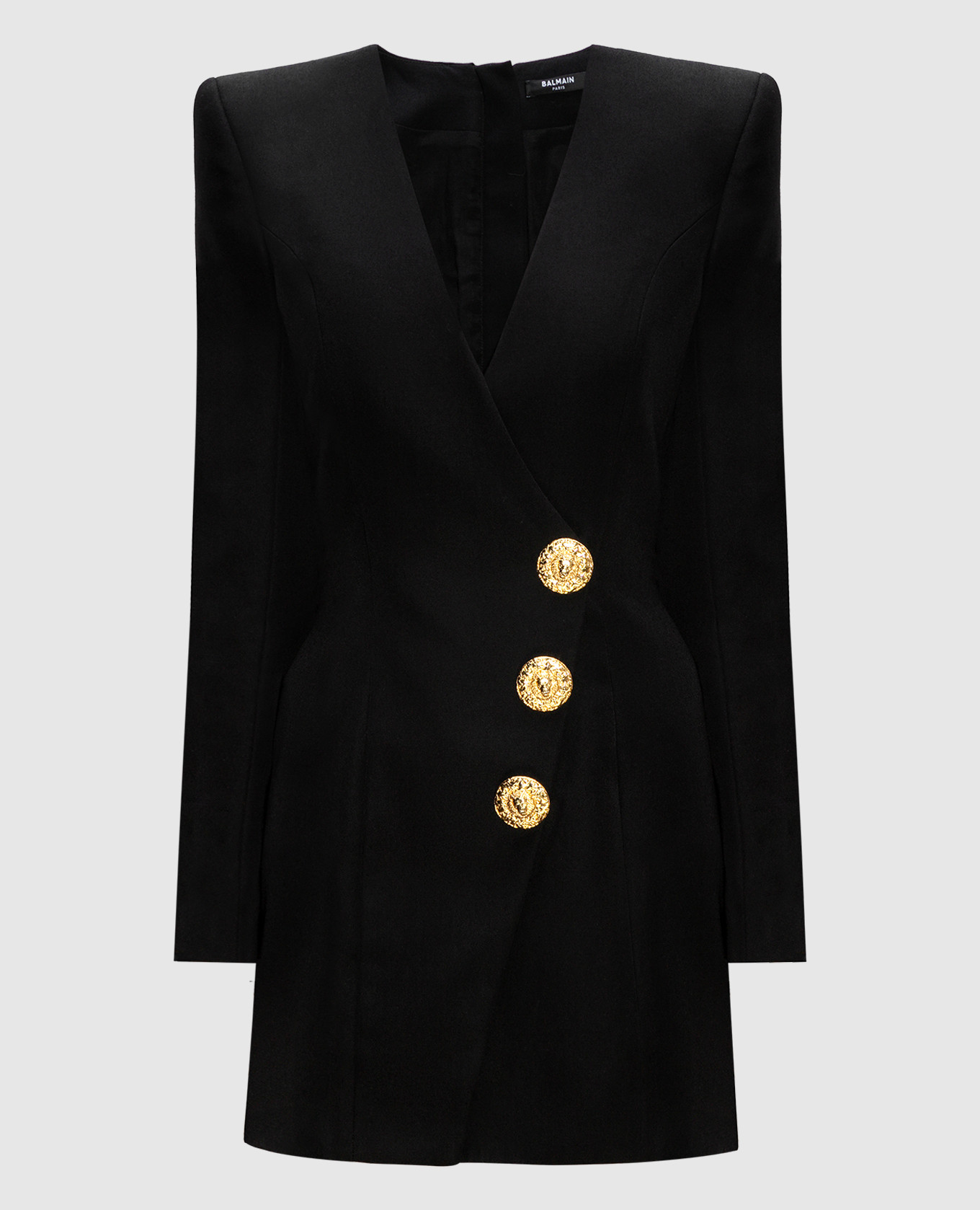 

Black wool mini dress Balmain