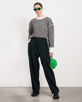Bottega Veneta White sweater in a pattern 704595V24Z0