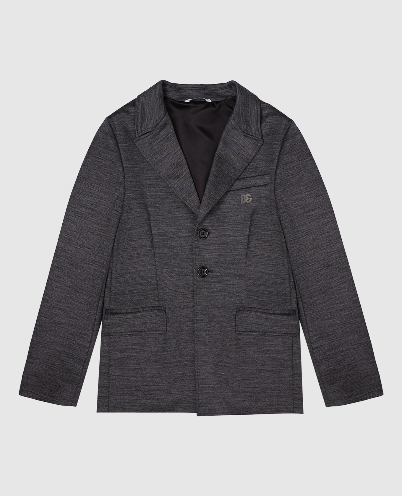 Children&#39;s gray jacket with a logo Dolce&Gabbana