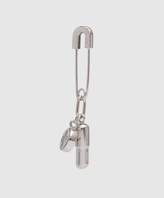 AMBUSH - Silver single earring with pendants