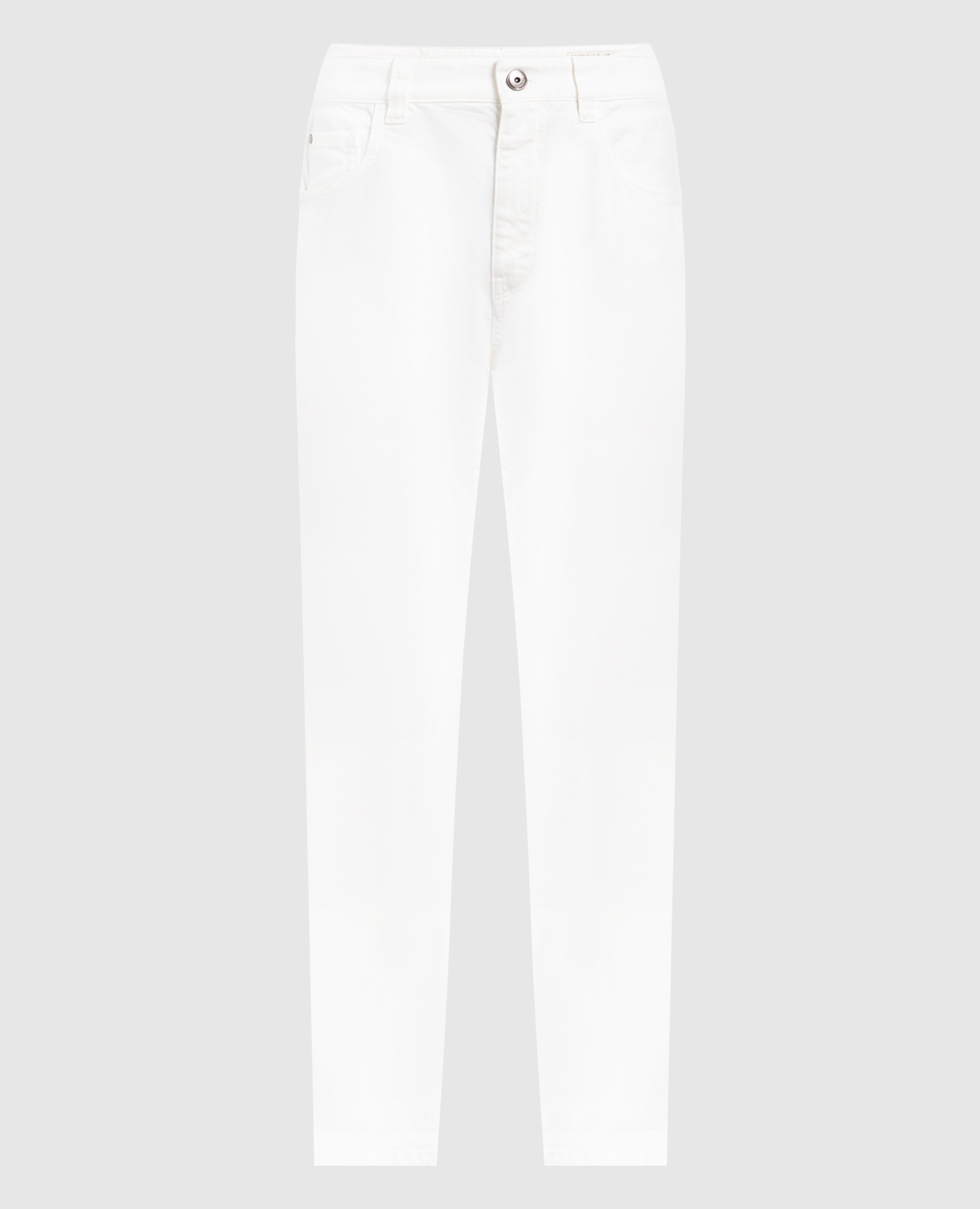 

White jeans with monil chain Brunello Cucinelli, Белый