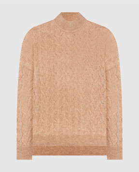 Brunello Cucinelli Brown jumper with lurex MBG747604P