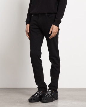 Dolce&Gabbana Black logo skinny jeans GY07LDG8GW6