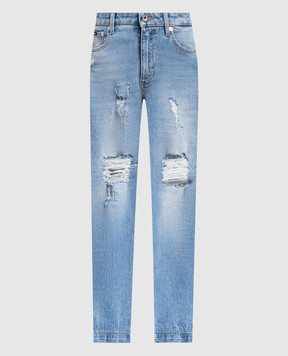 Dolce&Gabbana Blue Audrey jeans with slits FTAH6DG8EE8