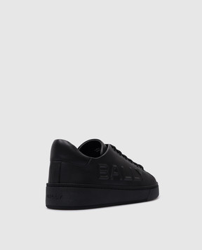 Bally Reka black leather sneakers with logo MSK09LVT005