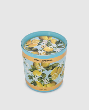 Dolce&Gabbana Scented candle with lemon scent in a glass candle holder TCC087TCAIX