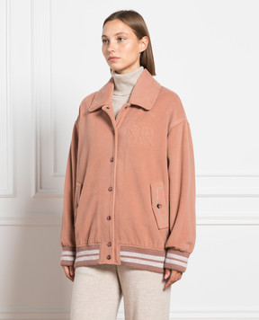 Rindi Pink jacket with monil chain 245TE023