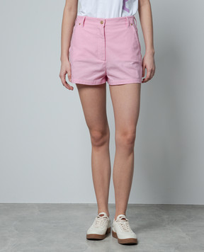 Bally Pink shorts with logo patch L4BA455FCO258