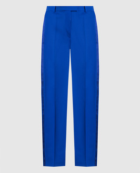 The Attico Blue wool loose fit trousers 228WCP100W027