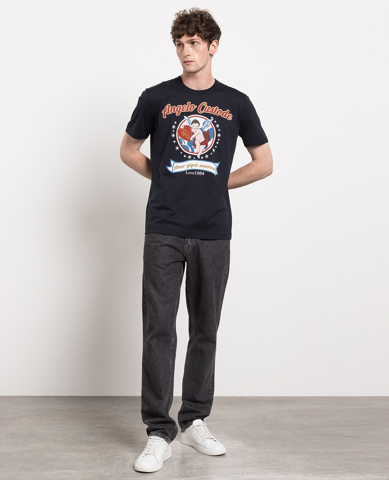 

Blue T-shirt with a print Dolce&Gabbana
