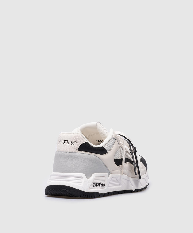 Off-White - White leather Kick Off sneakers with logo