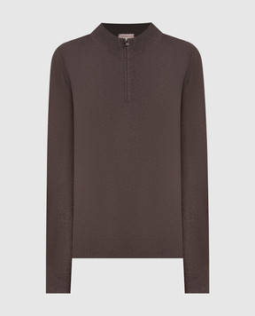 Cashmere&Whiskey Brown cashmere jumper MU8661312341R