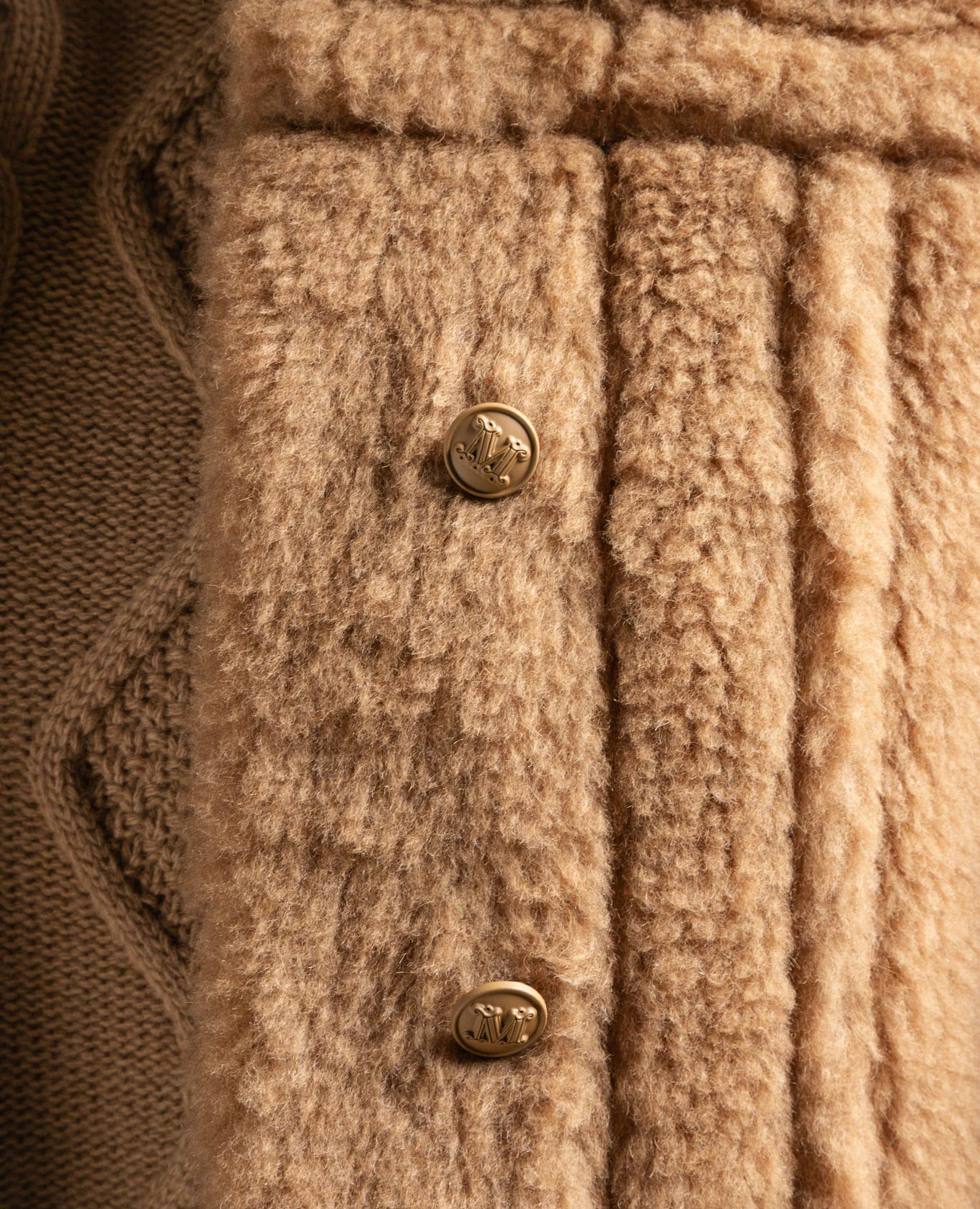 

Brown wool and silk Teddino jacket Max Mara
