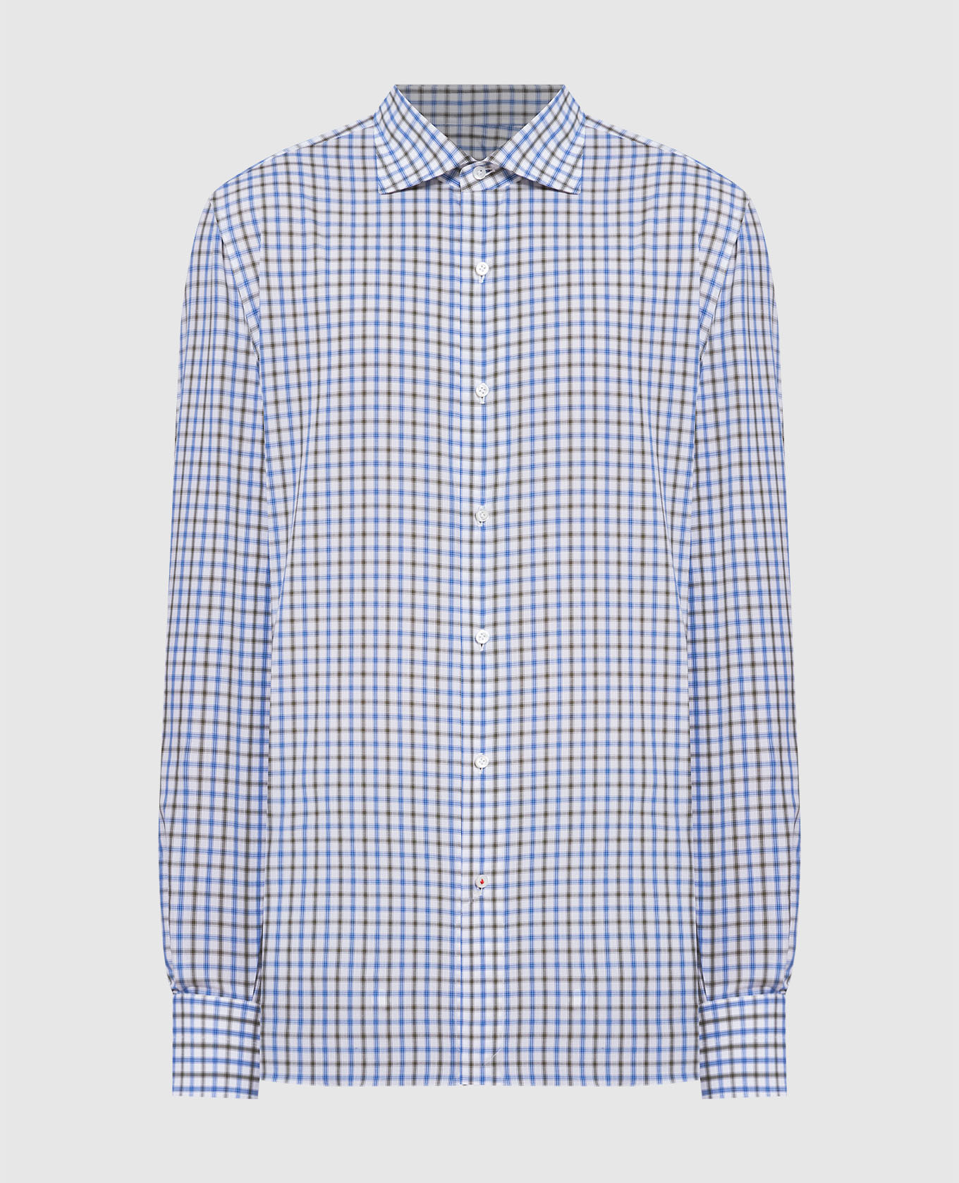 Plaid shirt isaia