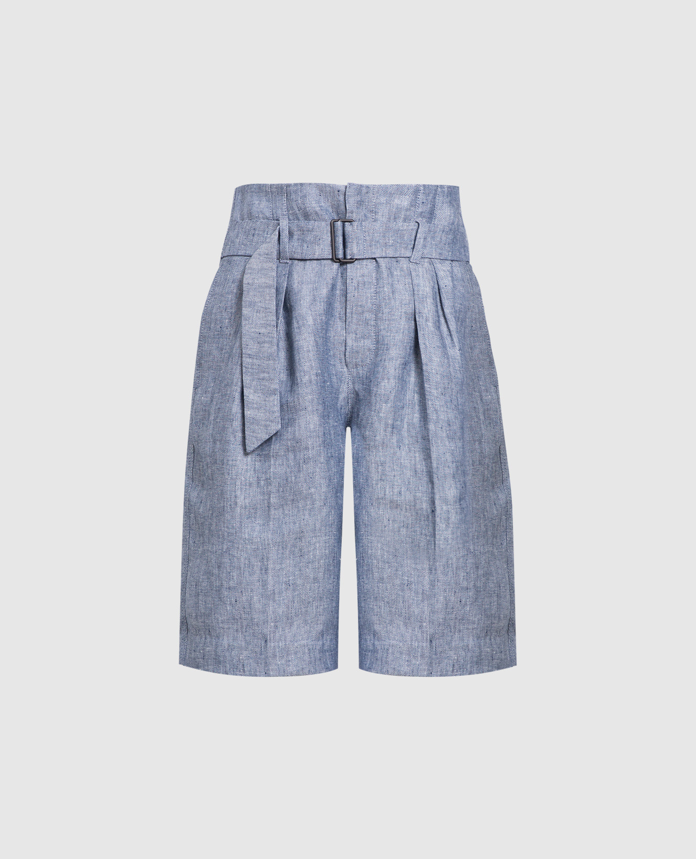 Blue shorts in a pattern brunello cucinelli