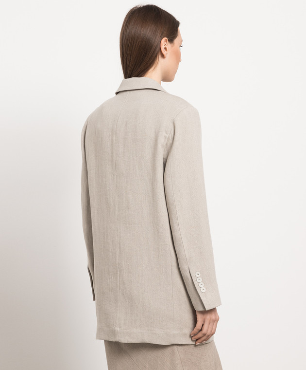 Max Mara - Adelchi beige linen jacket ADELCHI - shop with