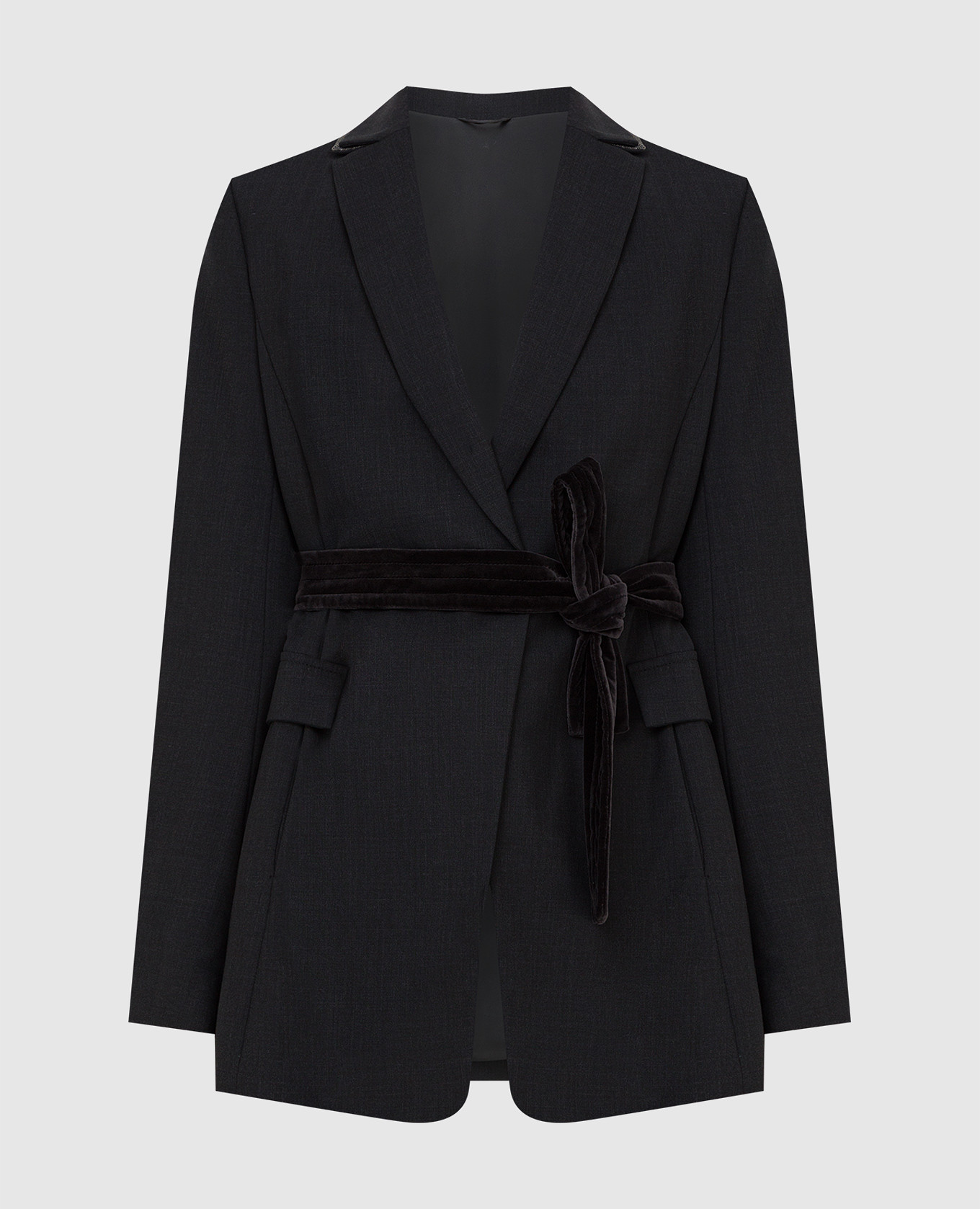 

Wool jacket with chains Brunello Cucinelli, Grey