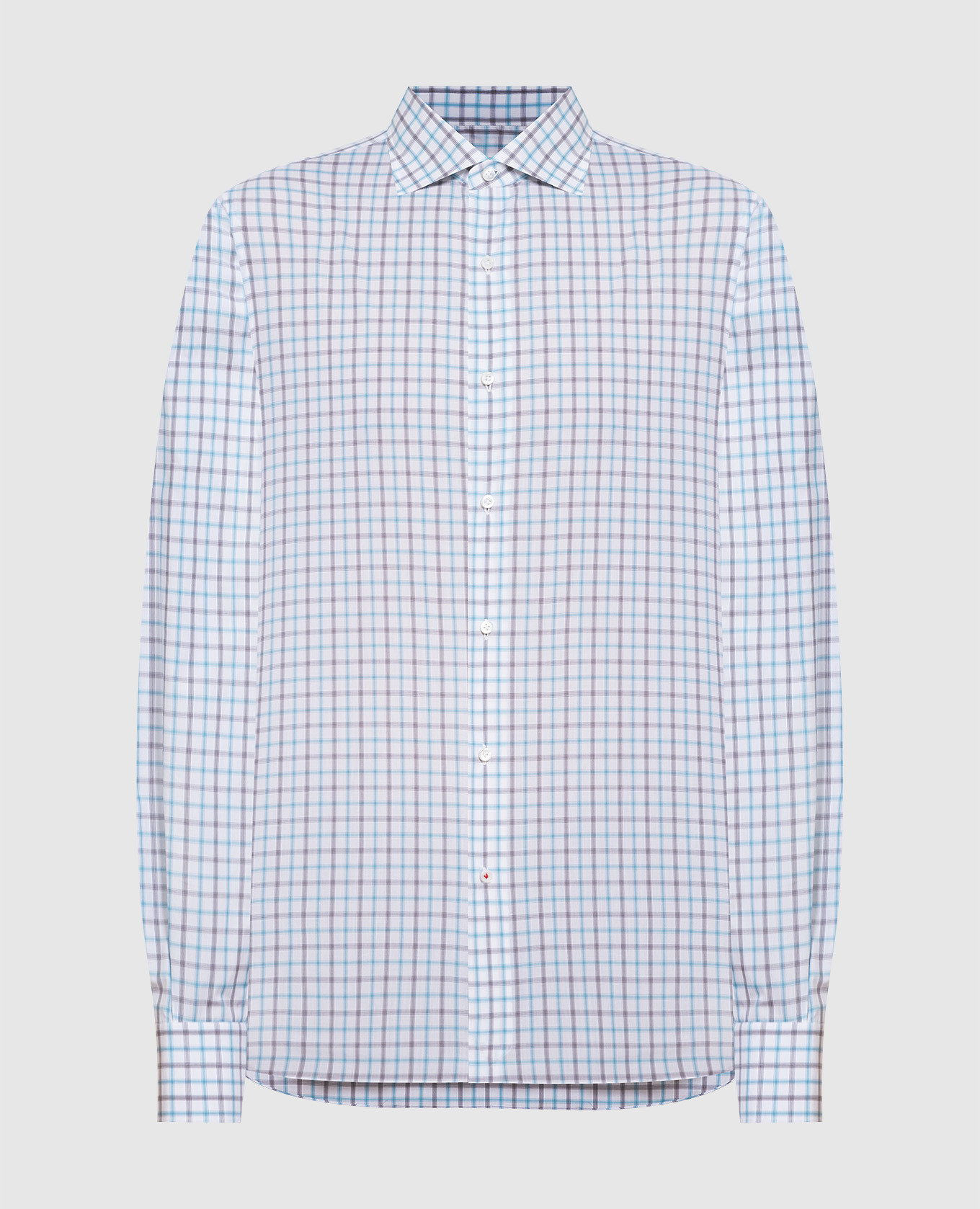 

Plaid shirt ISAIA, Light blue