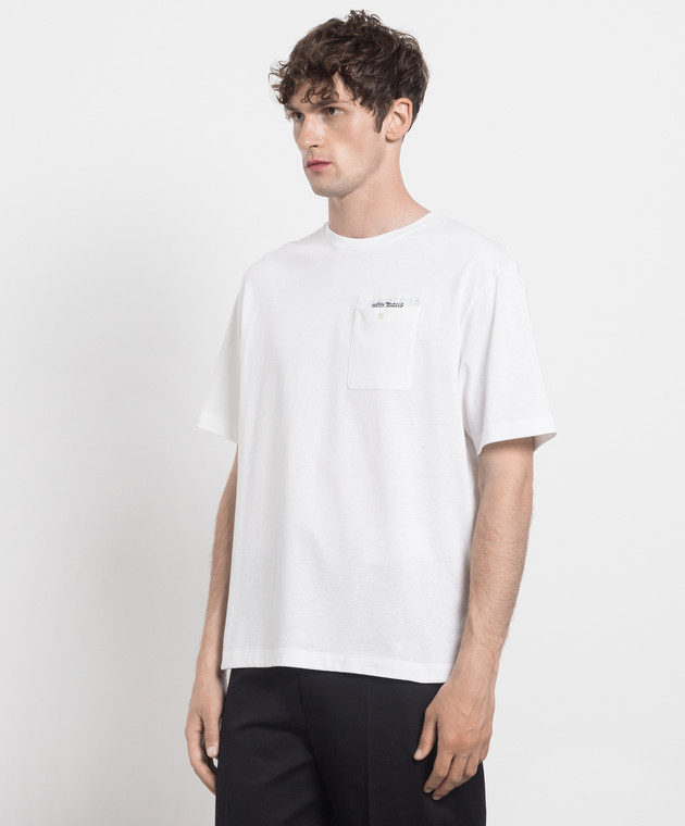 Palm Angels - White Sartorial Logo T-Shirt PMAA088E23JER001