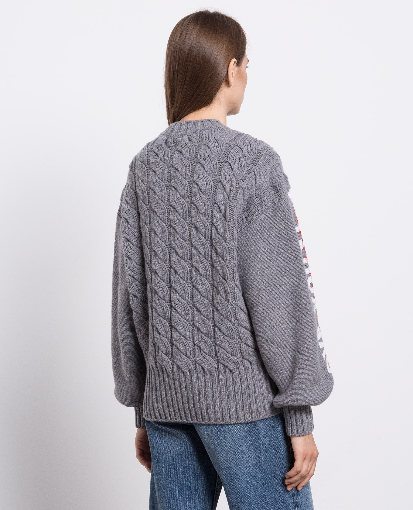 I Love You gray wool sweater Philosophy di Lorenzo Serafini 4