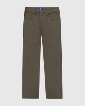 Stefano Ricci Children's olive trousers YFT0400090C5PPT