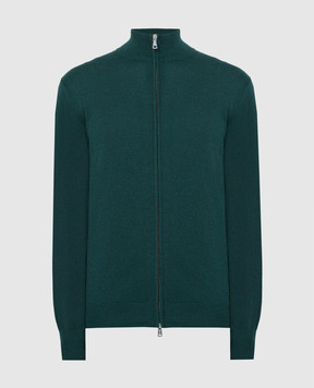 Cashmere&Whiskey Green cashmere cardigan 356N