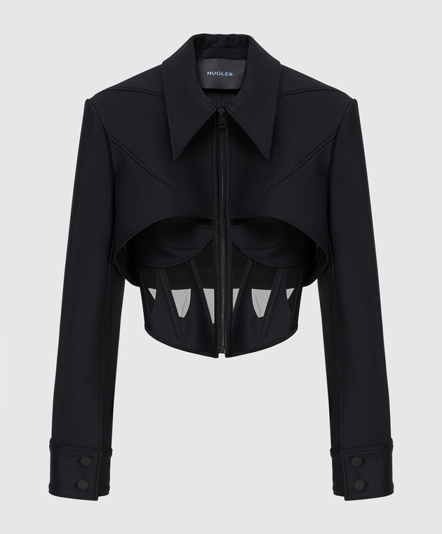 ジャケット・アウター Thierry Mugler asymmetry belted jacket Thierry Mugler - Jacket with corset insert 21W1VE0351691 - shop
