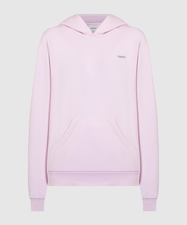 Coperni - Pink hoodie with logo print COPJS15BIS523 - shop with
