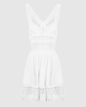 Charo Ruiz White Marilyn dress with lace 201605