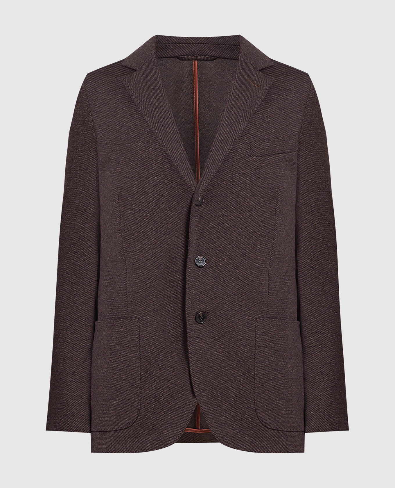 

Brown wool blazer Enrico Mandelli