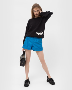 Simonetta Ravizza Blue leather shorts S02ST07L1