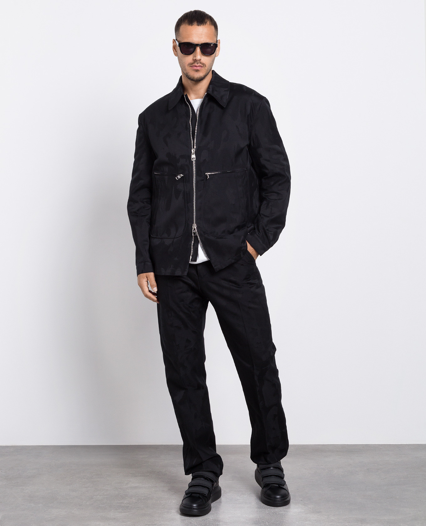 Black jacket with graffiti pattern Alexander McQueen 2