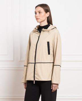 Be Florence Beige windbreaker with laces PE2322