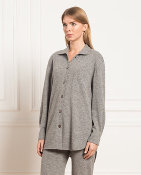 Simonetta Ravizza Betulla gray cashmere cardigan BETULLA