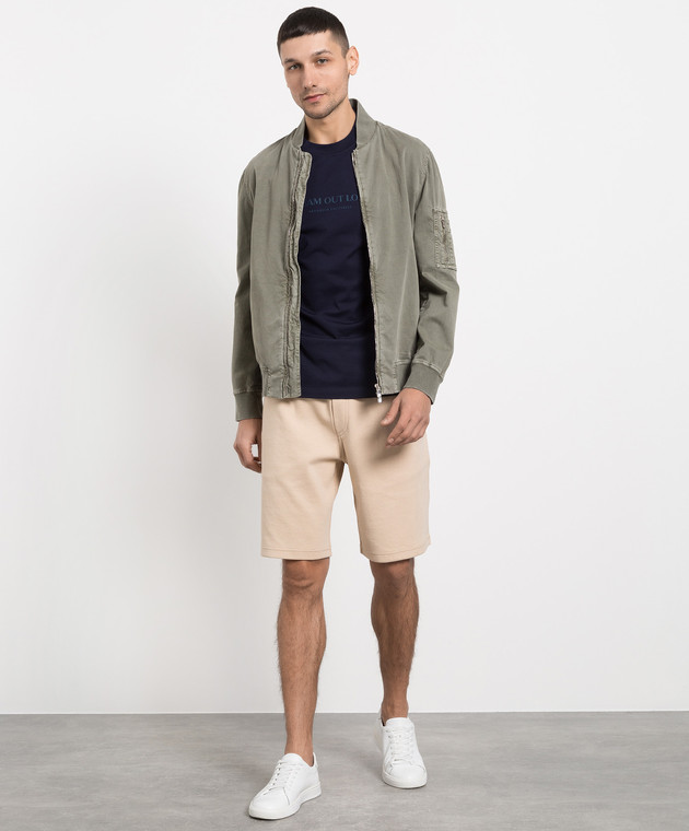 Brunello Cucinelli - T-shirt bleu avec imprimé Dream out Loud