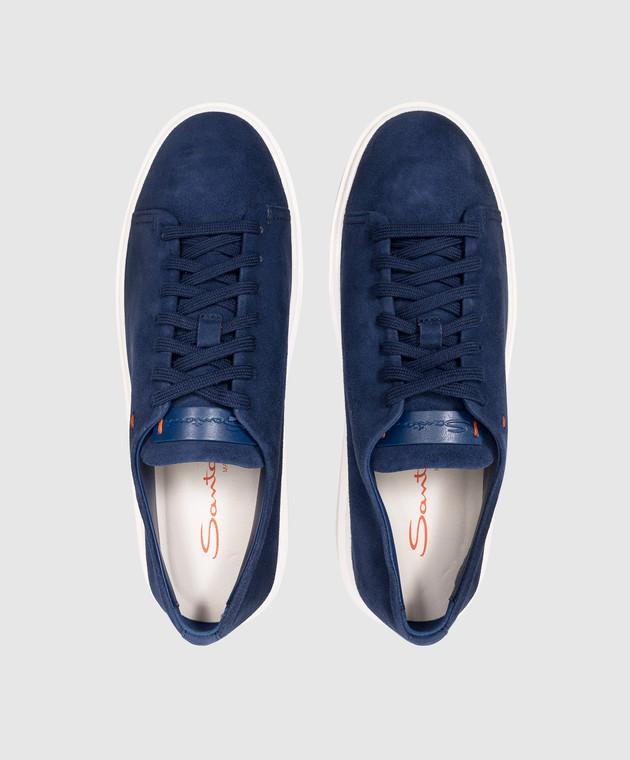 スニーカー SANTONI Woman Sneakers Blue WBCD60994BARTVLF U57 Santoni Outlet: Sneakers woman - Blue | Santoni sneakers