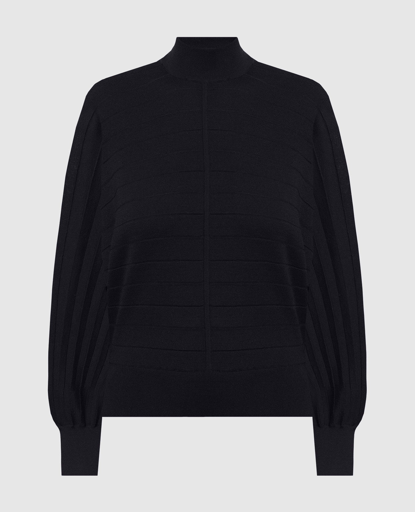 

Black logo wool and silk jumper Agnona