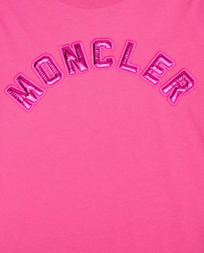 Moncler ENFANT Children's pink longsleeve with logo 8D0000383907810