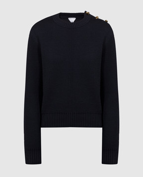 Bottega Veneta Blue sweater made of wool 769368V2M50