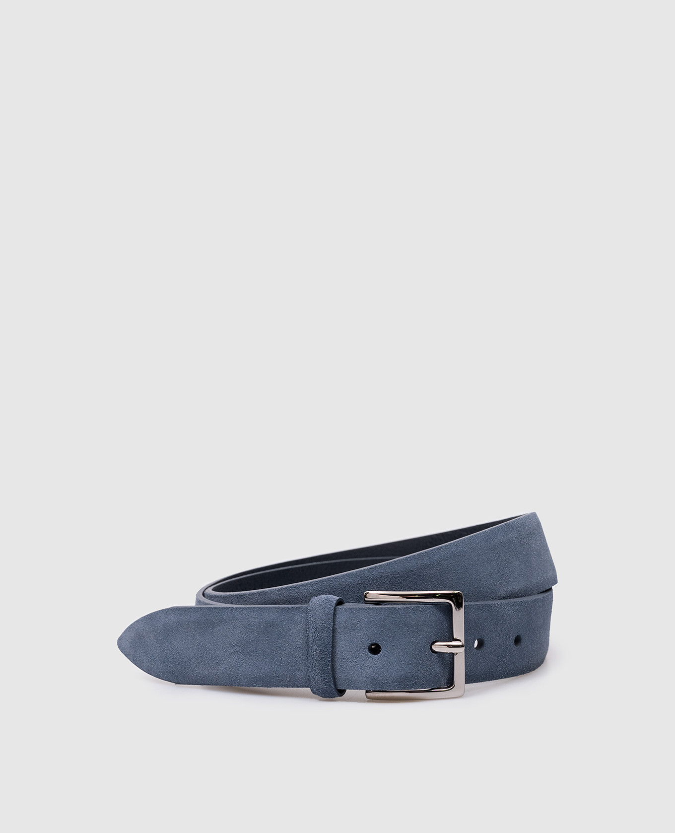 

Amalfi blue suede belt Orciani, Голубой