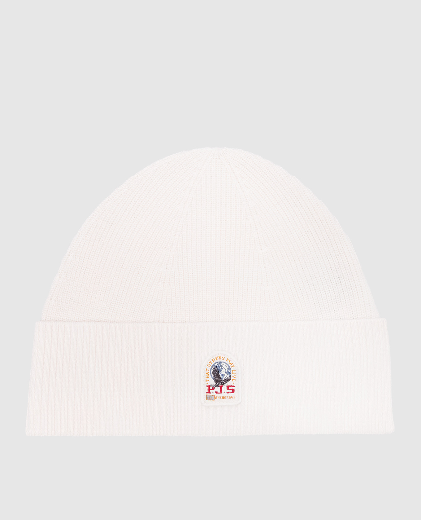 

White Basic Hat with logo patch Parajumpers