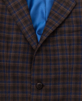 Stefano Ricci Checked wool and cashmere children's jacket Y1RF7322T0HC4506