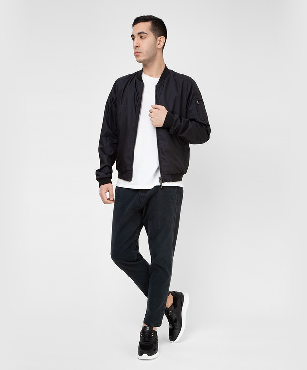 MooRER - Corelli bomber jacket in navy blue CORELLIWK - shop with 